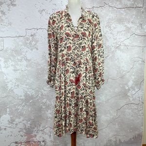 Roma Floral Long Sleeve Sienna Dress  XS/S NWT